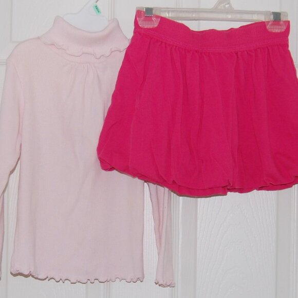 Girls Size 4T Bundle- Long Sleeve Top, Skirt, Skort, Crop Sweatpants, Pants - Picture 5 of 16